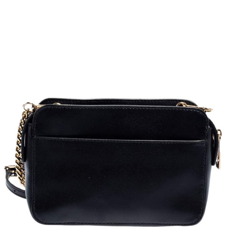 Pre Owned Micheal Kors Multicolor Python Embossed Leather and Leather Jet Set Camera Crossbody Bag