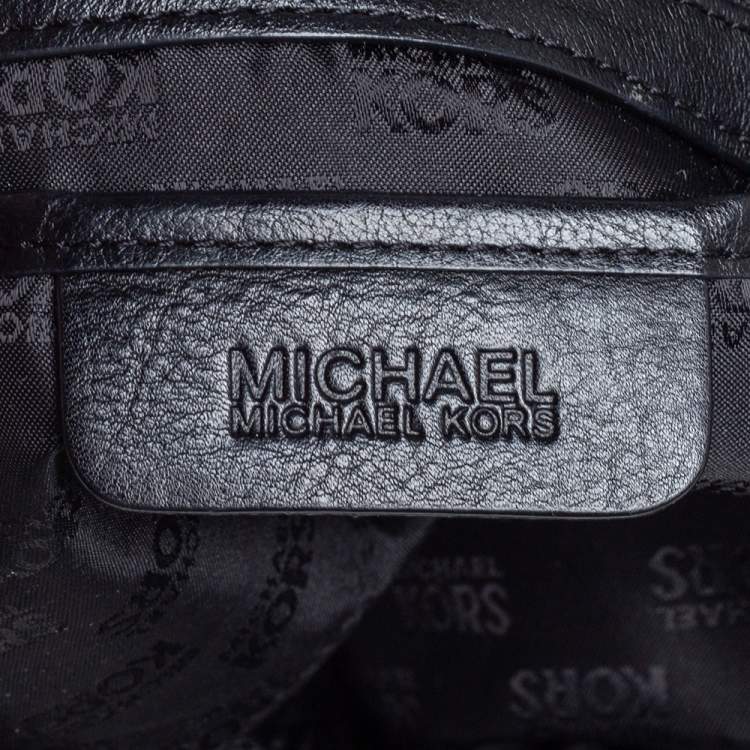 Pre Owned Michael Kors Black Faux Fur Drawstring Tote