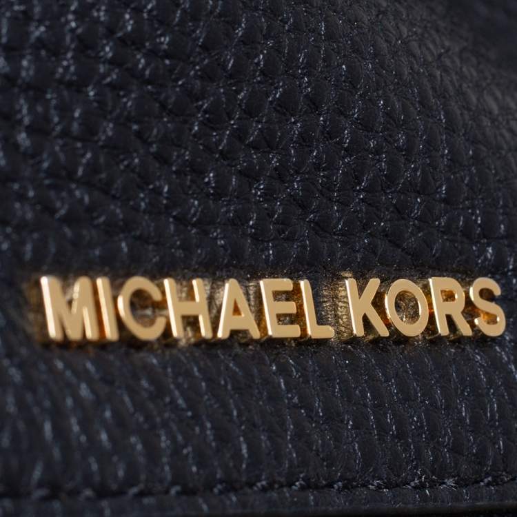 مملوكة مسبقًا Michael Kors Black Leather Small Studded Rhea Backpack