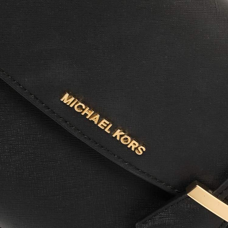 Pre Owned Michael Kors Black Leather Small Ava Top Handle Bag