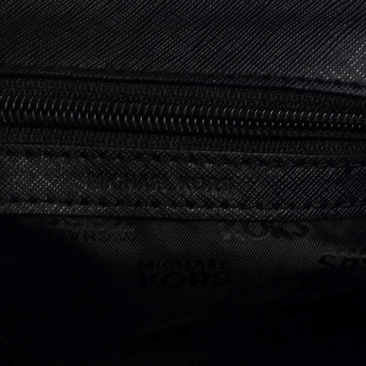 Pre Owned Michael Kors Black Leather Mini Karla Top Handle Bag