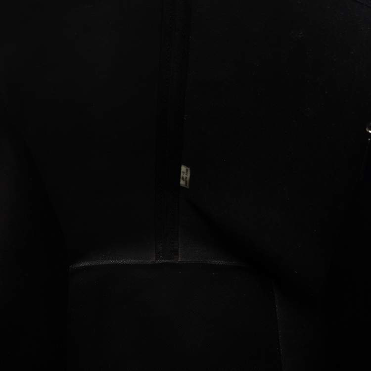 Pre Owned Michael Kors Hounds tooth Printed Leather Jet Set Travel Tote