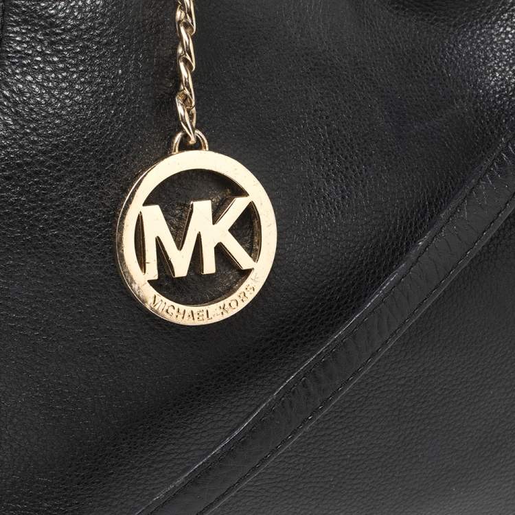 Pre Owned Michael Kors Black Leather Tote