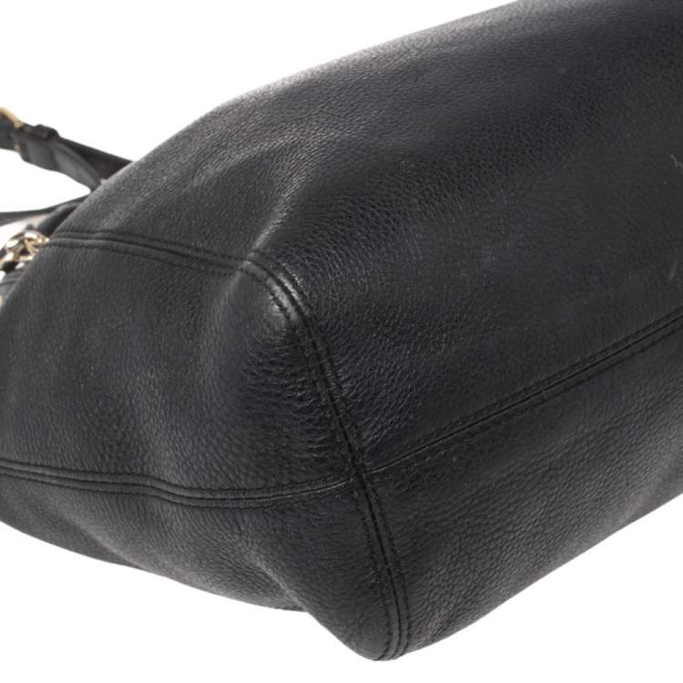 Pre Owned Michael Kors Black Leather Tote