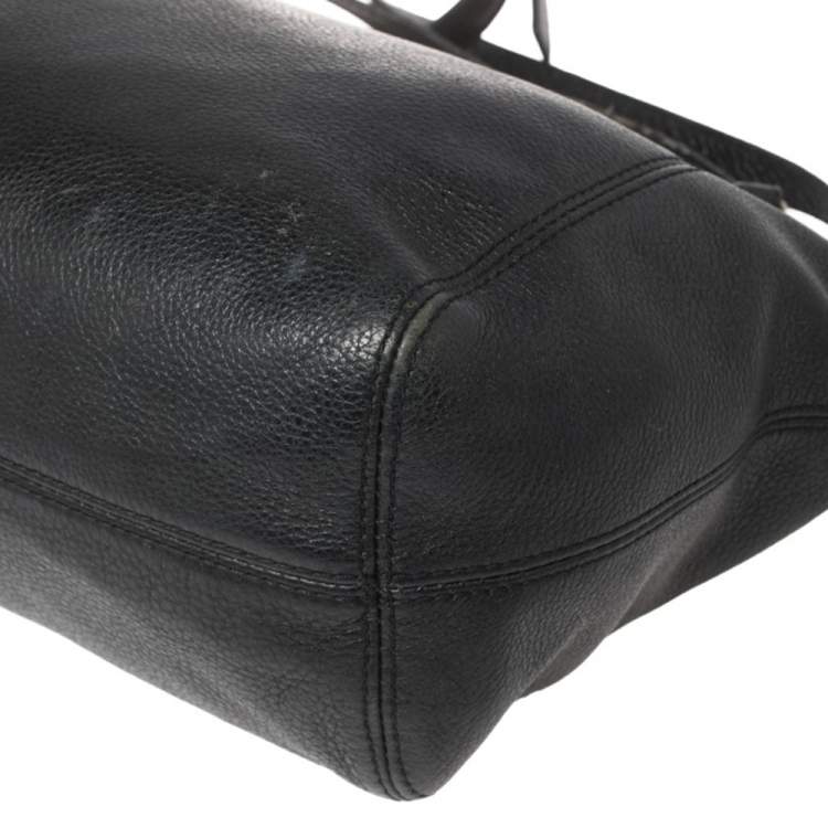 Pre Owned Michael Kors Black Leather Tote