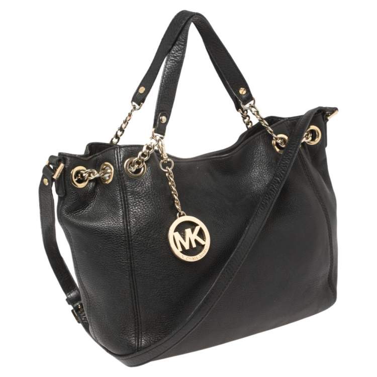 Pre Owned Michael Kors Black Leather Tote