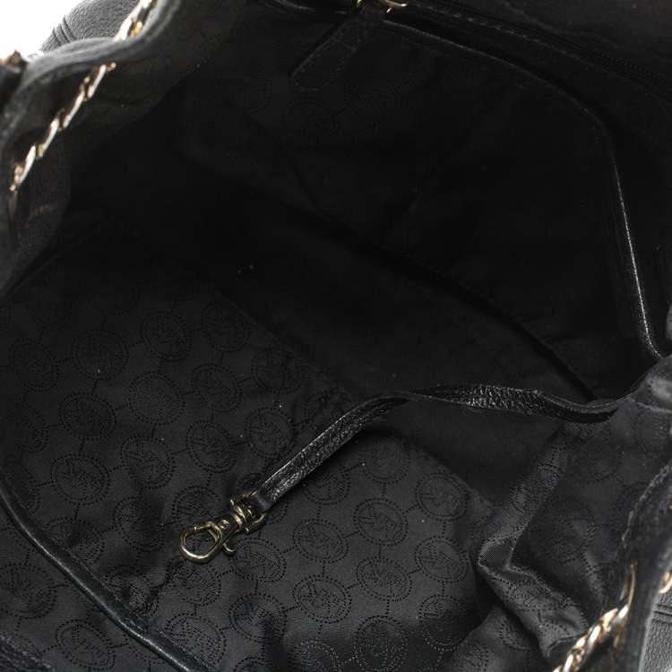 Pre Owned Michael Kors Black Leather Tote