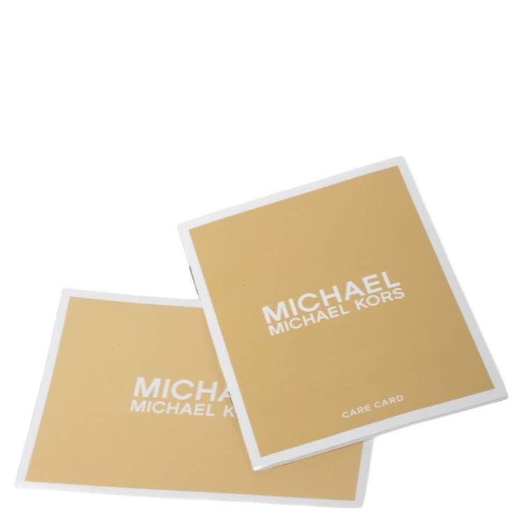 Pre Owned Michael Kors White Ruffled Leather Small Mercer Gallery Tote