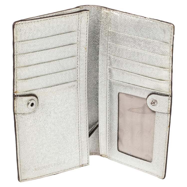 MICHAEL Michael Kors Monogram Print Wallet in White