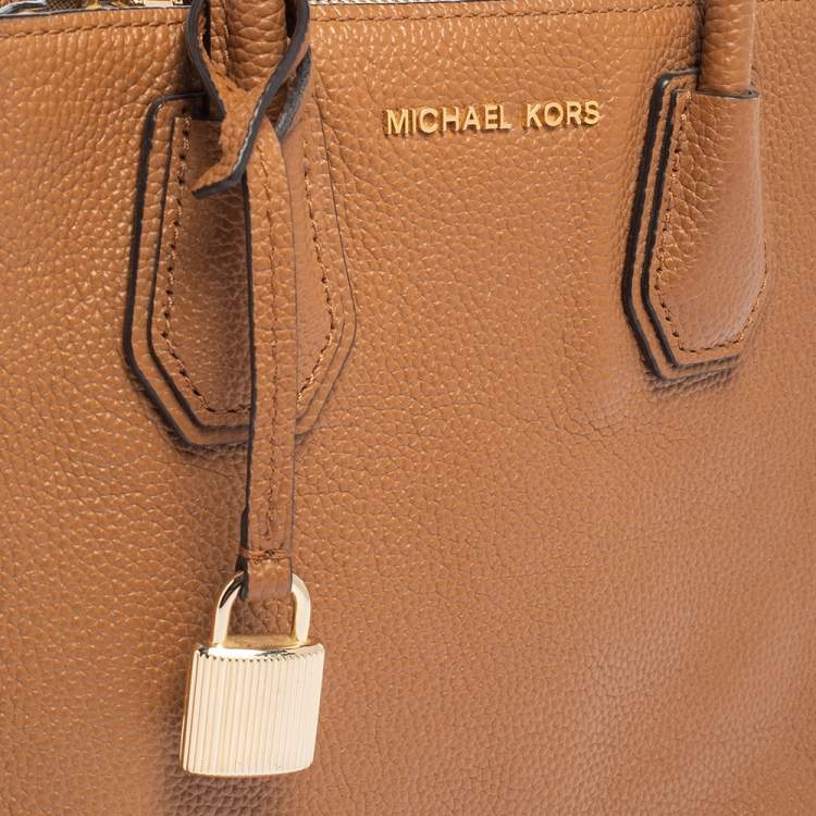Pre Owned Michael Kors Brown Leather Mercer Tote