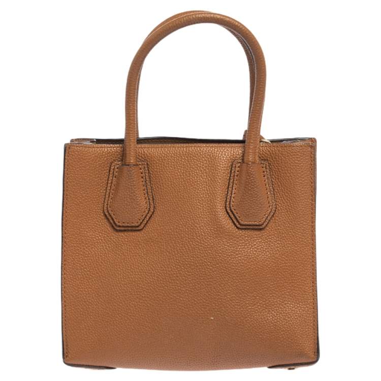 Pre Owned Michael Kors Brown Leather Mercer Tote