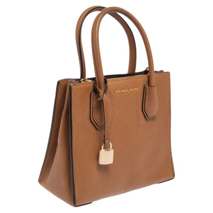 Pre Owned Michael Kors Brown Leather Mercer Tote