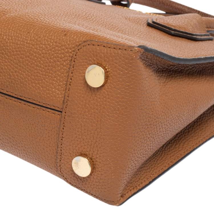 Pre Owned Michael Kors Brown Leather Mercer Tote