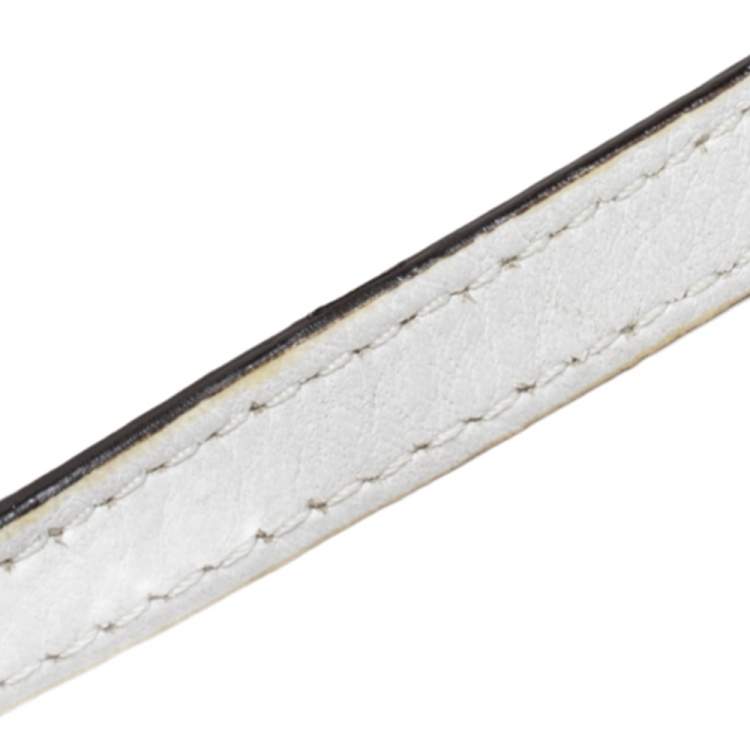 Pre Owned Michael Kors Off White Leather Weston Crossbody Bag