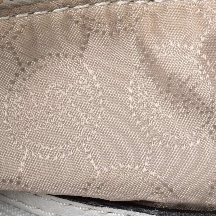 Pre Owned Michael Kors Off White Leather Weston Crossbody Bag