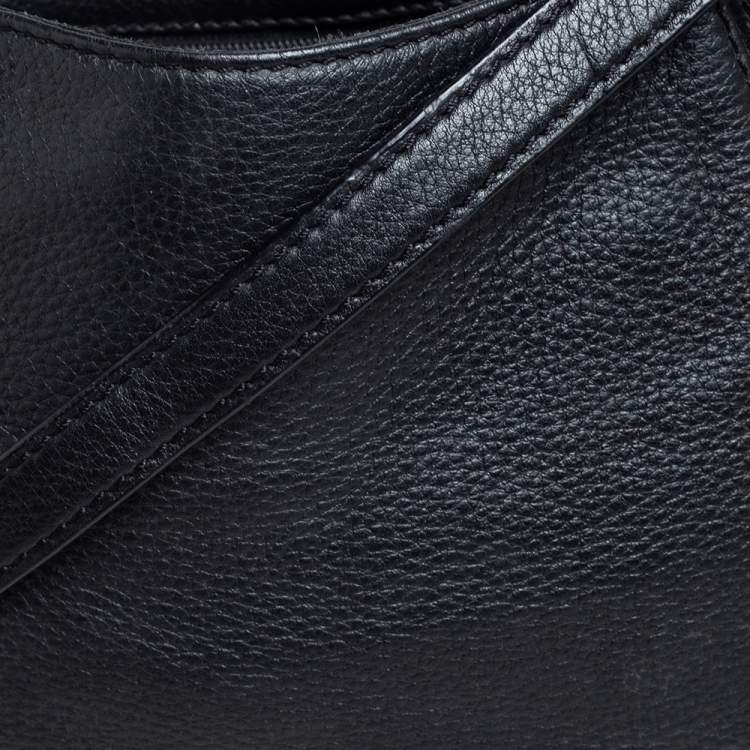 Pre Owned Michael Kors Black Leather Shoulder Bag