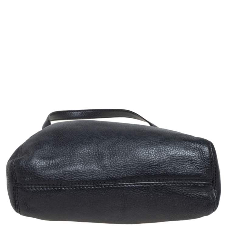 Pre Owned Michael Kors Black Leather Shoulder Bag