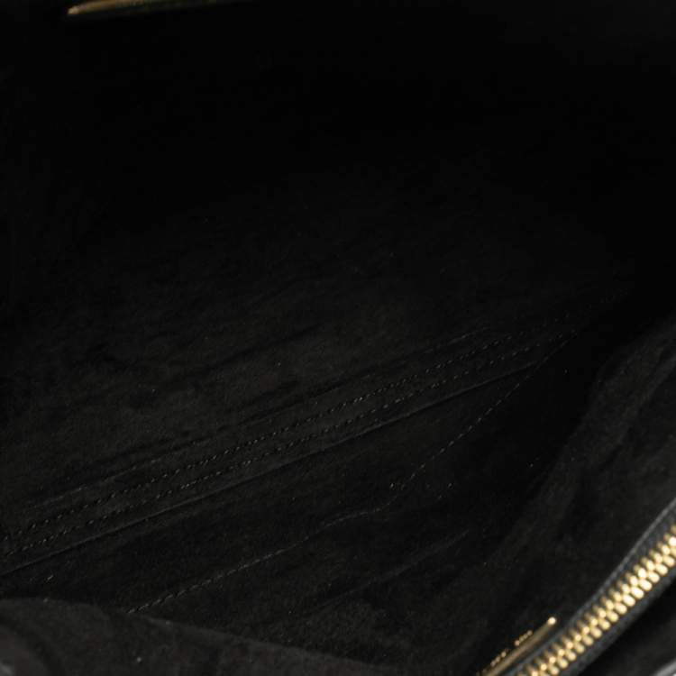 Pre Owned Michael Kors Black Snakeskin Large Mercer Tote