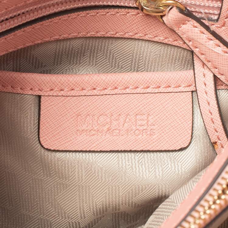Pre Owned MICHAEL Michael Kors Pink Leather Cynthia Tote
