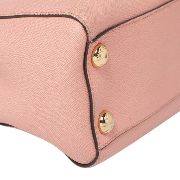 Pre Owned MICHAEL Michael Kors Pink Leather Cynthia Tote