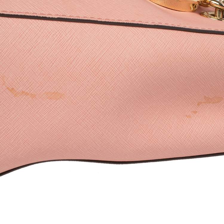 Pre Owned MICHAEL Michael Kors Pink Leather Cynthia Tote