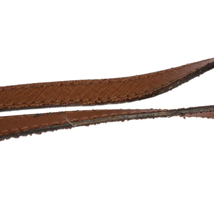 Pre Owned Michael Kors Brown Leather Large Jet Set Travel Tote