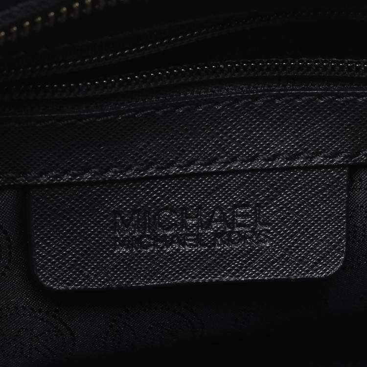 Pre Owned Michael Kors Black Studded Saffiano Leather Selma Crossbody Bag