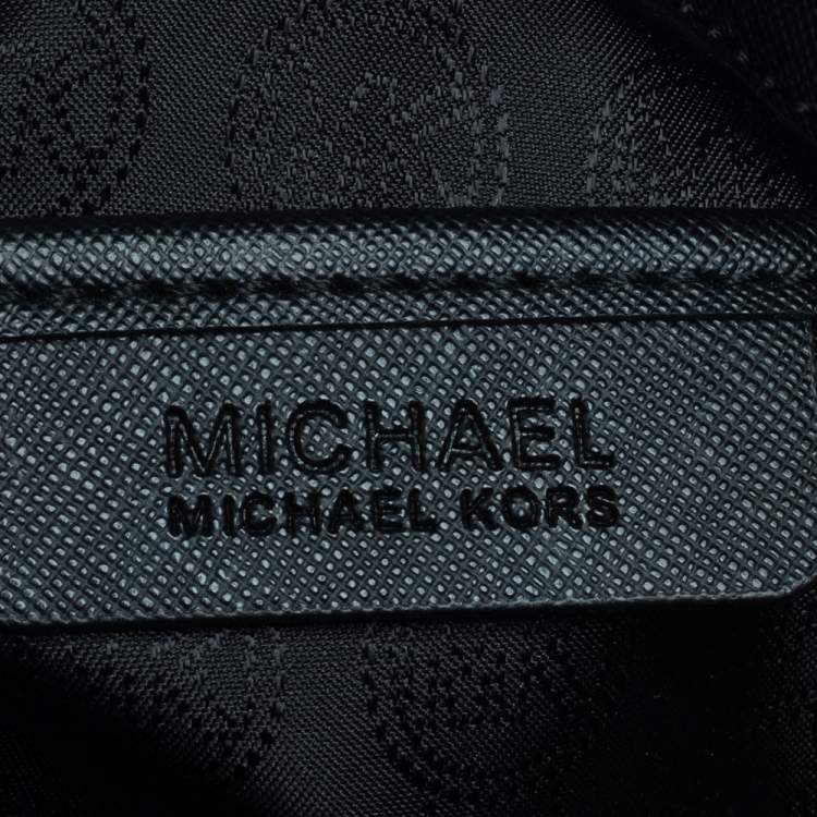 Pre Owned Michael Kors Black Leather Hamilton Tote 