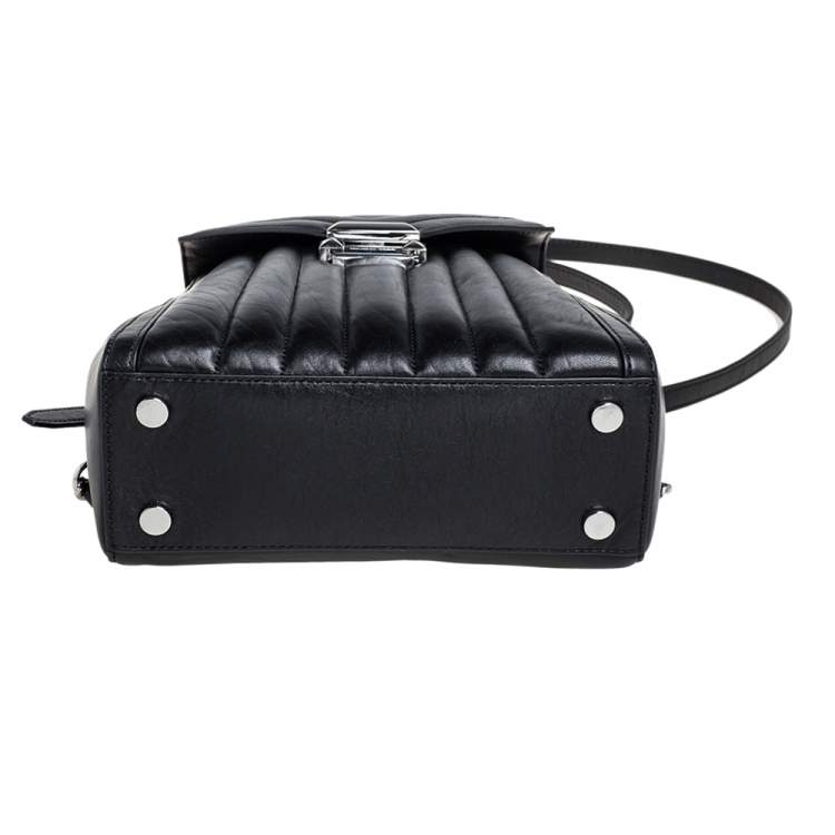 Pre Owned Michael Kors Black Quilted Leather Whitney Backpack