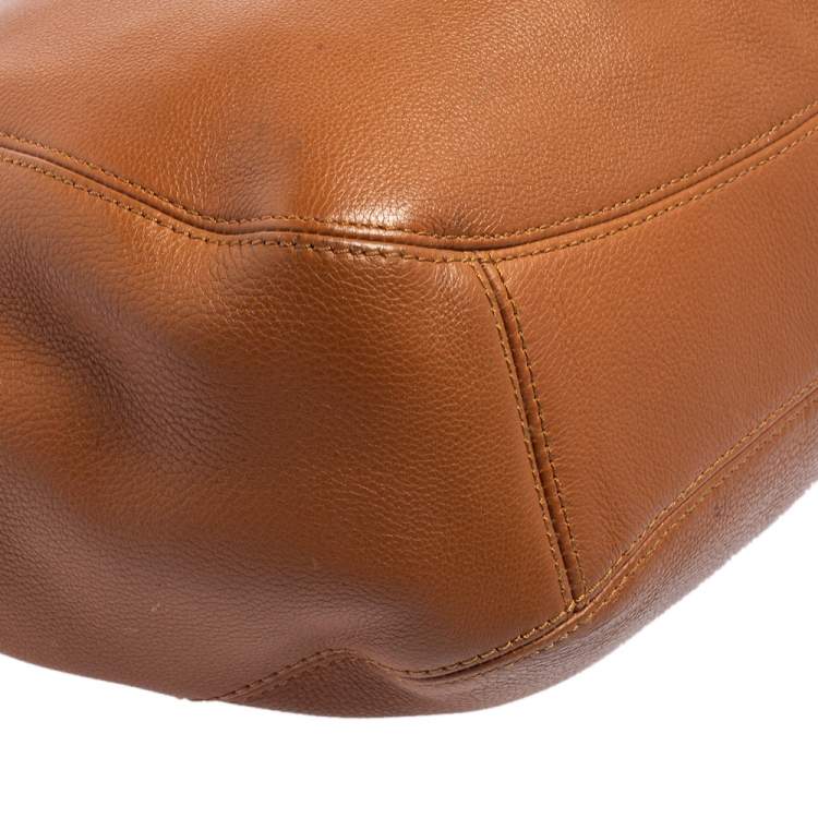 Pre Owned MICHAEL Michael Kors Tan Leather Fulton Hobo