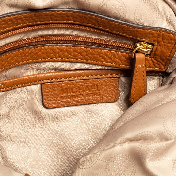 Pre Owned MICHAEL Michael Kors Tan Leather Fulton Hobo