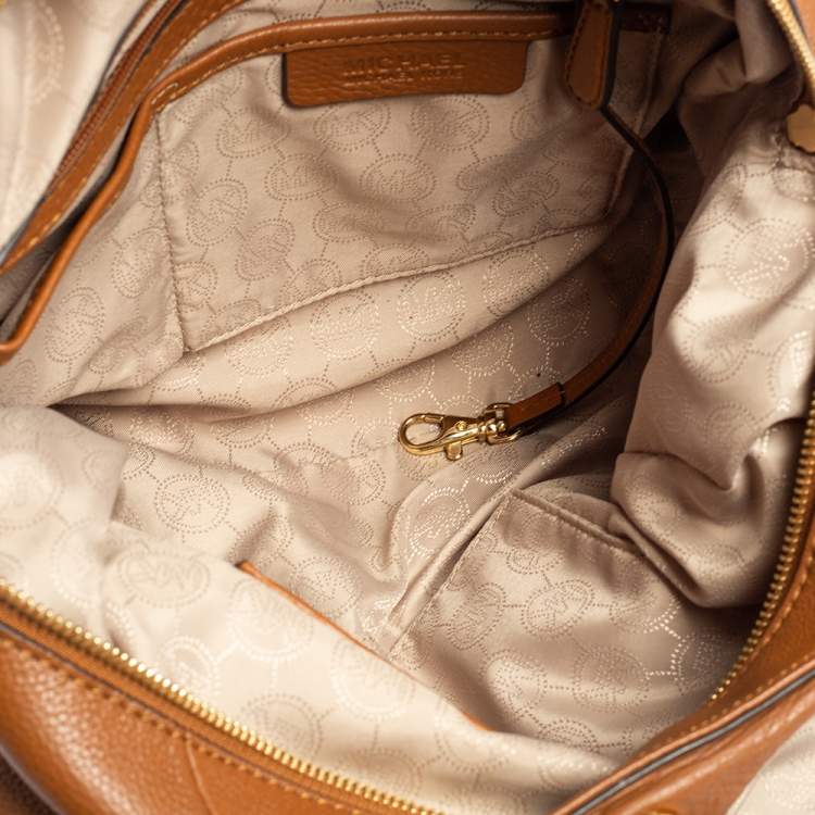Pre Owned MICHAEL Michael Kors Tan Leather Fulton Hobo