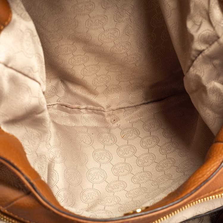 Pre Owned MICHAEL Michael Kors Tan Leather Fulton Hobo