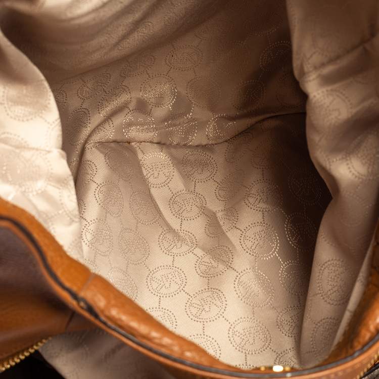 Pre Owned MICHAEL Michael Kors Tan Leather Fulton Hobo