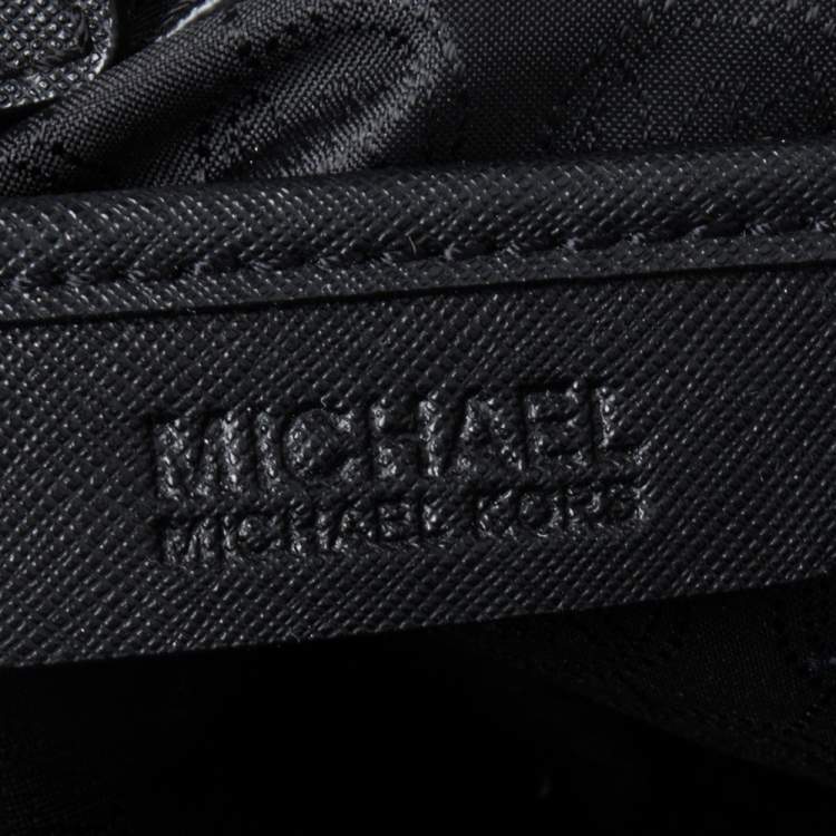 Pre Owned MICHAEL Michael Kors Black Leather Medium Cynthia Tote