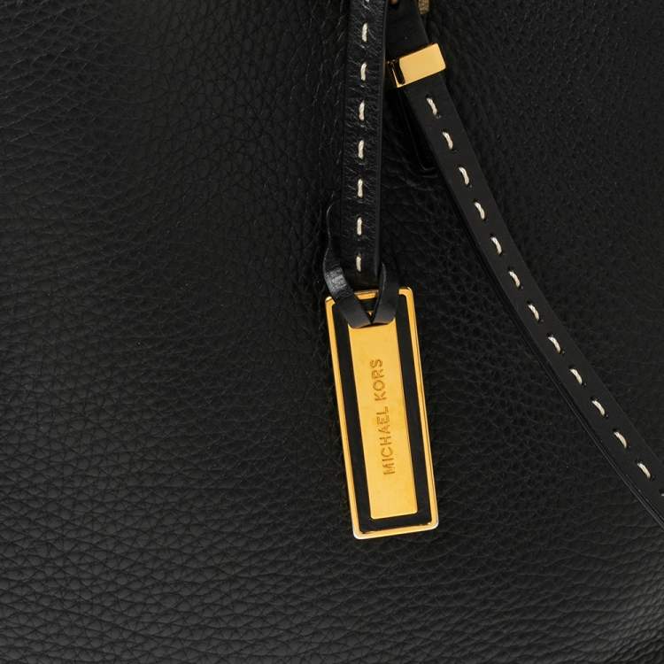 Pre Owned  Michael Kors Black Leather Shopper Tote