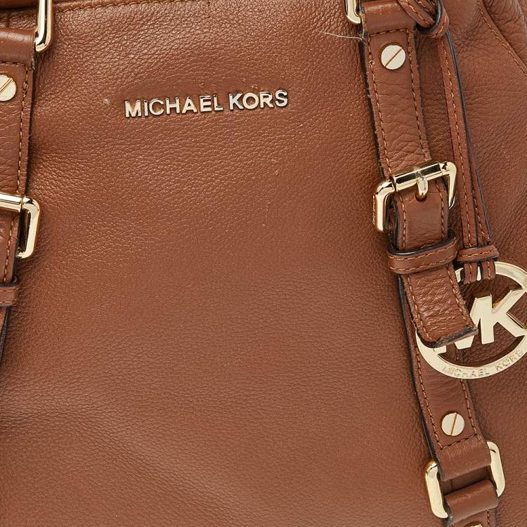Pre Owned Michael Kors Brown Leather Bedford Satchel