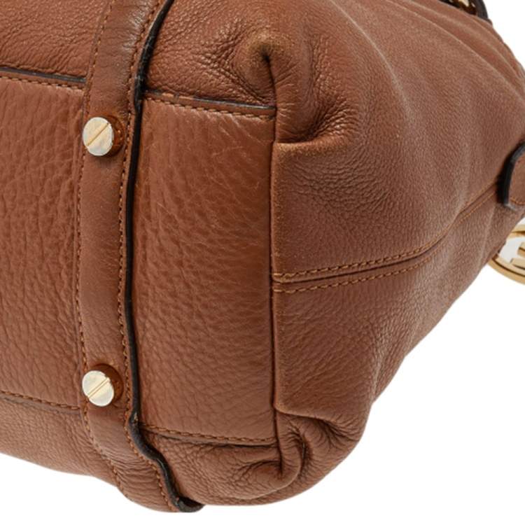 Pre Owned Michael Kors Brown Leather Bedford Satchel