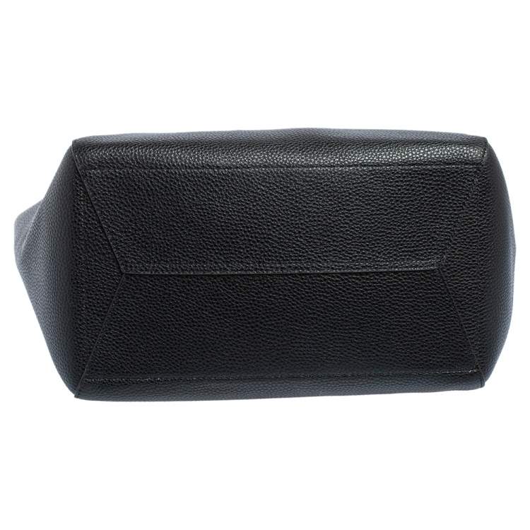 Pre Owned Michael Kors Black Leather Kimberly Bonded Tote