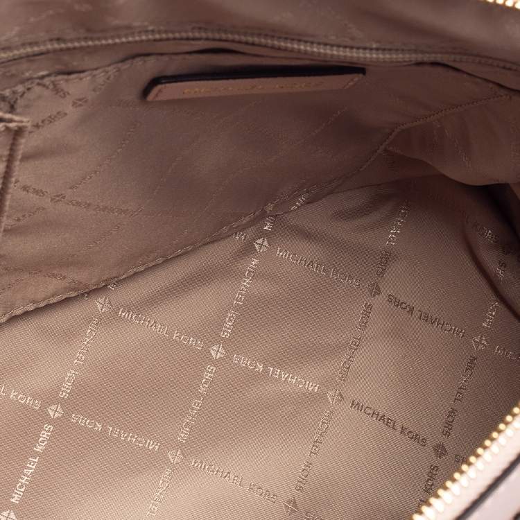 Pre Owned Michael Kors Pink Leather Large Emmy Dome Satchel