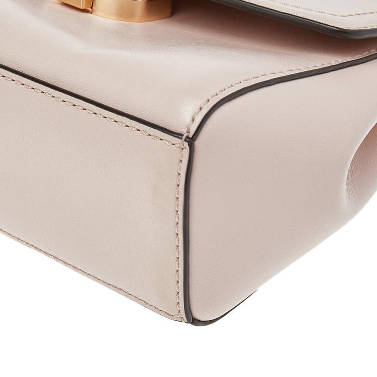 Pre Owned Michael Kors Pink Leather Ava Top Handle Bag