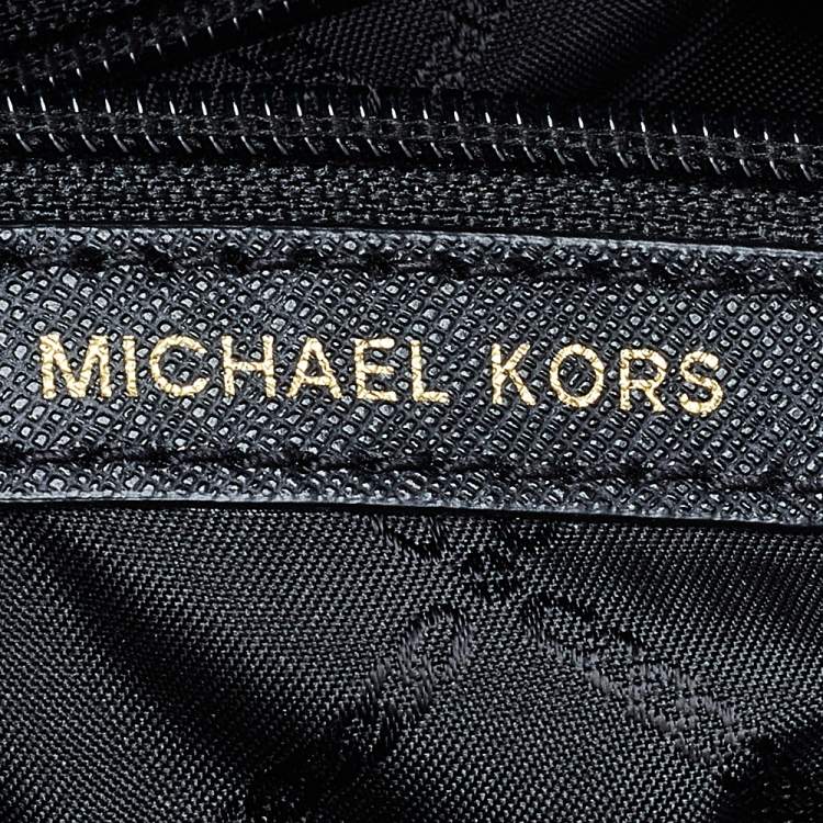 Pre Owned Michael Kors Black Leather Ava Top Handle Bag