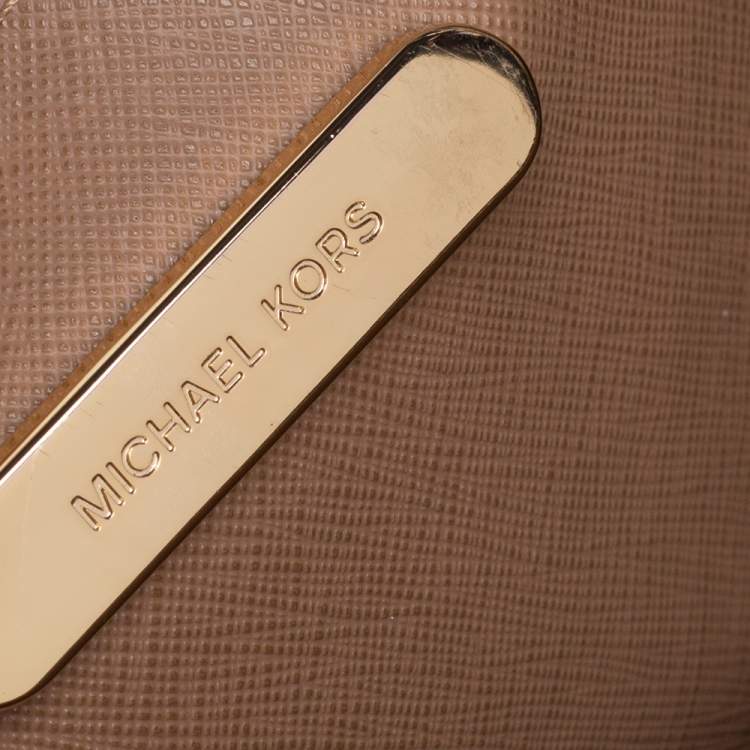 Pre Owned Michael Kors Navy Blue Grained Leather Large Mercer Tote