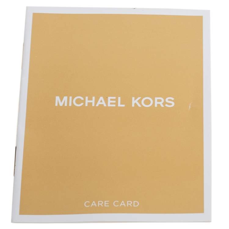 Pre Owned Michael Kors Navy Blue Grained Leather Large Mercer Tote