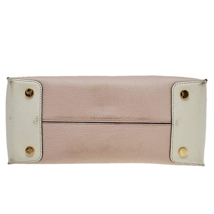Pre Owned Michael Kors Beige Leather Large Mercer Tote