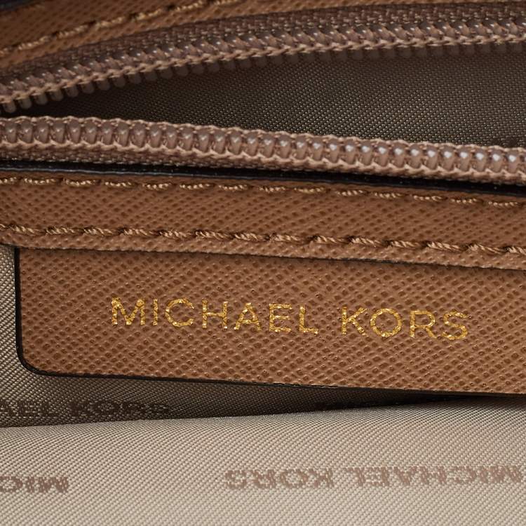 Pre Owned Michael Kors Red Leather Large Mercer Tote