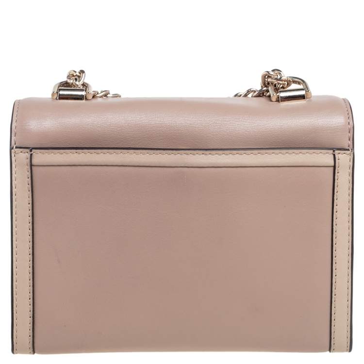 Pre Owned Michael Kors Beige Leather Whitney Shoulder Bag