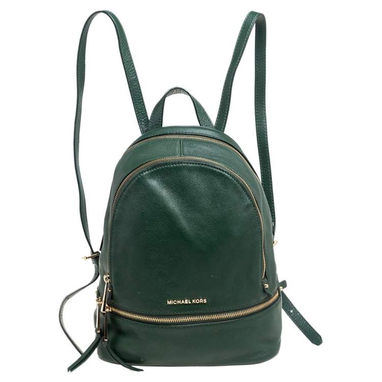 Metallic signature rhea sale zip backpack