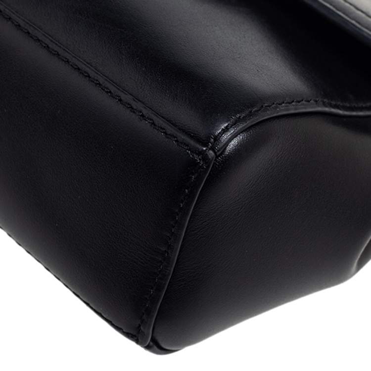 Pre Owned Michael Kors Black Leather Ava Top Handle Bag