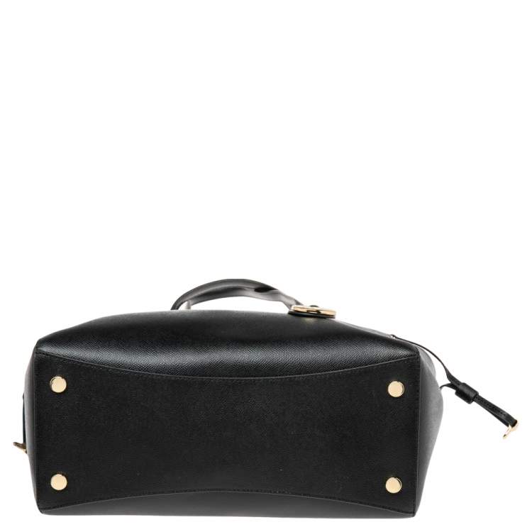 Pre Owned Michael Kors Black Leather Voyager Tote 